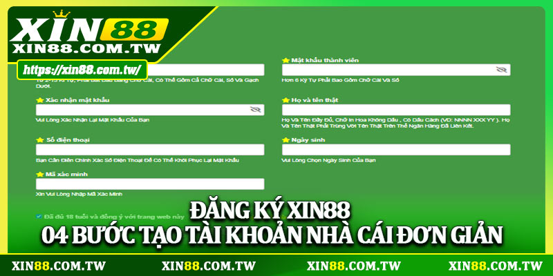 Đăng Ký XIN88