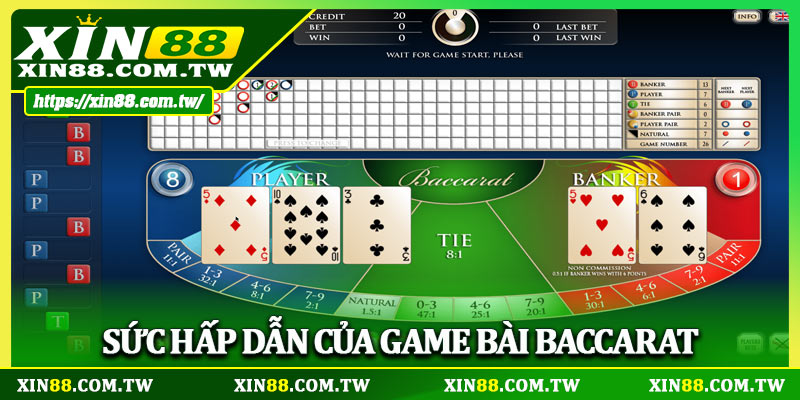 Sức hấp dẫn của game bài Baccarat